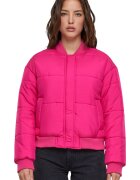 Urban Classics Бомбър яке с джобове встрани Фуксия