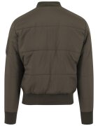 Urban Classics Едноцветно яке с цип Маслинено зелено