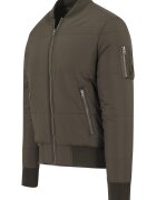 Urban Classics Едноцветно яке с цип Маслинено зелено
