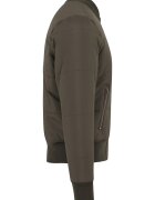 Urban Classics Едноцветно яке с цип Маслинено зелено