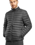 Urban Classics Капитонирано яке с цип Черен