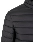 Urban Classics Капитонирано яке с цип Черен