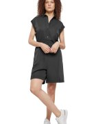 Urban Classics Къс гащеризон с джобове Черен