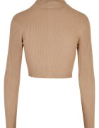 Urban Classics Къса жилетка с цип Бежов