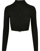 Urban Classics Къса жилетка с цип Черен