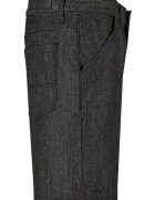 Urban Classics Къси дънки Избеляло черно