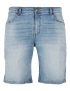 Urban Classics Къси дънки със средновисока талия Светлосин