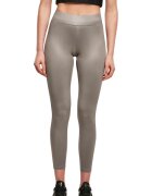 Urban Classics Клин над глезена с висока талия и бляскав ефект Сив