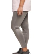 Urban Classics Клин над глезена с висока талия и бляскав ефект Сив