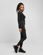 Urban Classics Клин с висока талия и мрежа встрани Черен