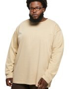 Urban Classics Памучна блуза с овално деколте Бежов