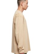 Urban Classics Памучна блуза с овално деколте Бежов