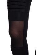 Urban Classics Скъсен клин с мрежа Черен