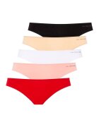 US Polo Assn Бикини с памук и модал - 5 чифта - Бял/Черен/Бежов