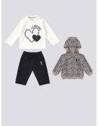 US Polo Assn Блуза - панталон и худи - Черен/Крем