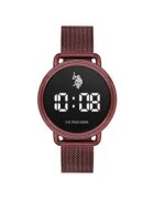 US Polo Assn Дамски часовник USPA2051-05 - червен - 36 мм - кварцов механизъм - дигитален дисплей