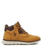 US Polo Assn Детски обувки US Pollo Assn - текстил - кафяви