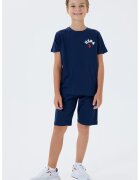 US Polo Assn Къс спортен екип с лого - Червен/Бял/Тъмносин