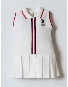 US Polo Assn Къса рокля с лого - Червен/Бял/Тъмносин