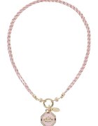 US Polo Assn Колие с висулка - Златист/Розово