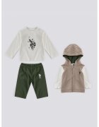 US Polo Assn Комплект с цветен блок - 3 части