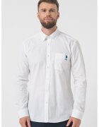 US Polo Assn Памучна риза с пришит джоб