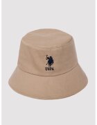 US Polo Assn Шапка с лого - Слонова кост/Тъмносин