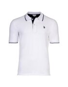 US Polo Assn Тениска от пике с памук и яка