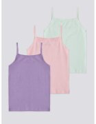 US Polo Assn Топ с памук - 3 чифта - Лавандула/Бледозелен/Розово