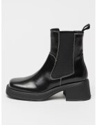 Vagabond Shoemakers Кожени боти Chelsea с масивен ток - Избеляло черно