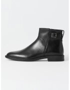 Vagabond Shoemakers Кожени боти с каишка с тока - Черен