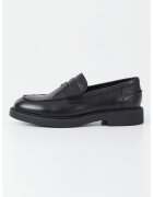 Vagabond Shoemakers Кожени мокасини с лого - Черен