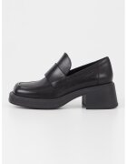 Vagabond Shoemakers Кожени мокасини с масивен ток - Черен