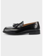 Vagabond Shoemakers Кожени мокасини с пискюл - Черен