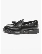 Vagabond Shoemakers Кожени мокасини с пискюли - Черен