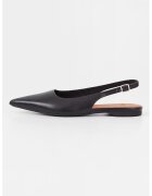 Vagabond Shoemakers Кожени пантофки Hermine с остър връх - Черен