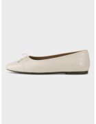 Vagabond Shoemakers Кожени пантофки Jolin с панделки - Мръснобял