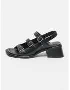Vagabond Shoemakers Кожени сандали Ines с тока - Черен