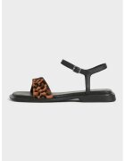 Vagabond Shoemakers Кожени сандали с принт - Кафяв