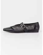 Vagabond Shoemakers Пантофки с мрежести панели - Черен