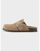 Vagabond Shoemakers Велурено сабо с декоративна тока - Бежов