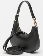 Valentino Bags Чанта Half-Moon Zero от еко кожа с отделяща се презрамка с лого Черен