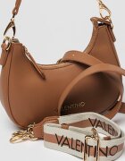 Valentino Bags Чанта Half-Moon Zero от еко кожа с отделяща се презрамка с лого Кафяв