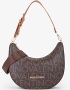 Valentino Bags Чанта от еко кожа с лого Тъмнокафяв/Светлокафяв