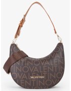 Valentino Bags Чанта от еко кожа с лого - Тъмнокафяв/Светлокафяв