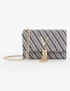 Valentino Bags Клъч Divina Summer с презрамка с верижка Бял/Черен