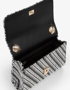 Valentino Bags Клъч Divina Summer с презрамка с верижка Бял/Черен