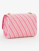 Valentino Bags Клъч Divina Summer с презрамка с верижка Бял/Фуксия
