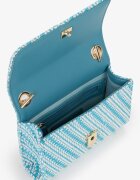 Valentino Bags Клъч Divina Summer с презрамка с верижка Бял/Тюркоаз