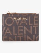 Valentino Bags Портфейл от еко кожа на лога Тъмнокафяв
